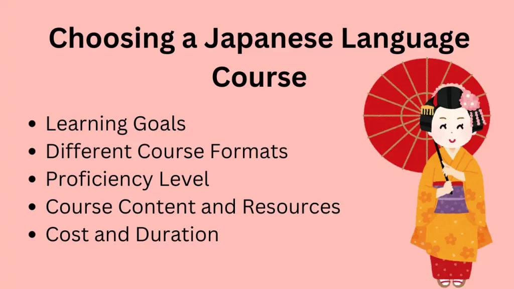 Choosing a Japanese Language Course