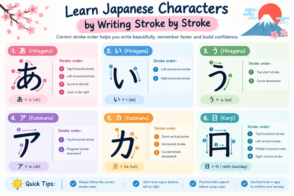 How to Write Japanese Characters?
